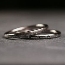Load image into Gallery viewer, Sterling silver textured stacking rings
