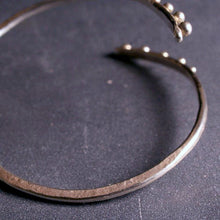 Load image into Gallery viewer, Sterling silver hammered bypass bracelet
