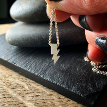 Load image into Gallery viewer, Sterling lightning bolt pendant
