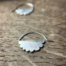 Load image into Gallery viewer, Sterling silver cloud hoops
