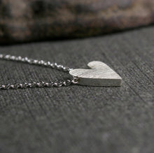 Load image into Gallery viewer, Sterling silver truly tiny heart pendant
