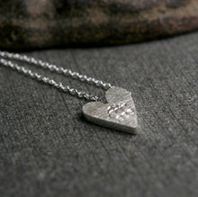 Load image into Gallery viewer, Sterling silver truly tiny heart pendant
